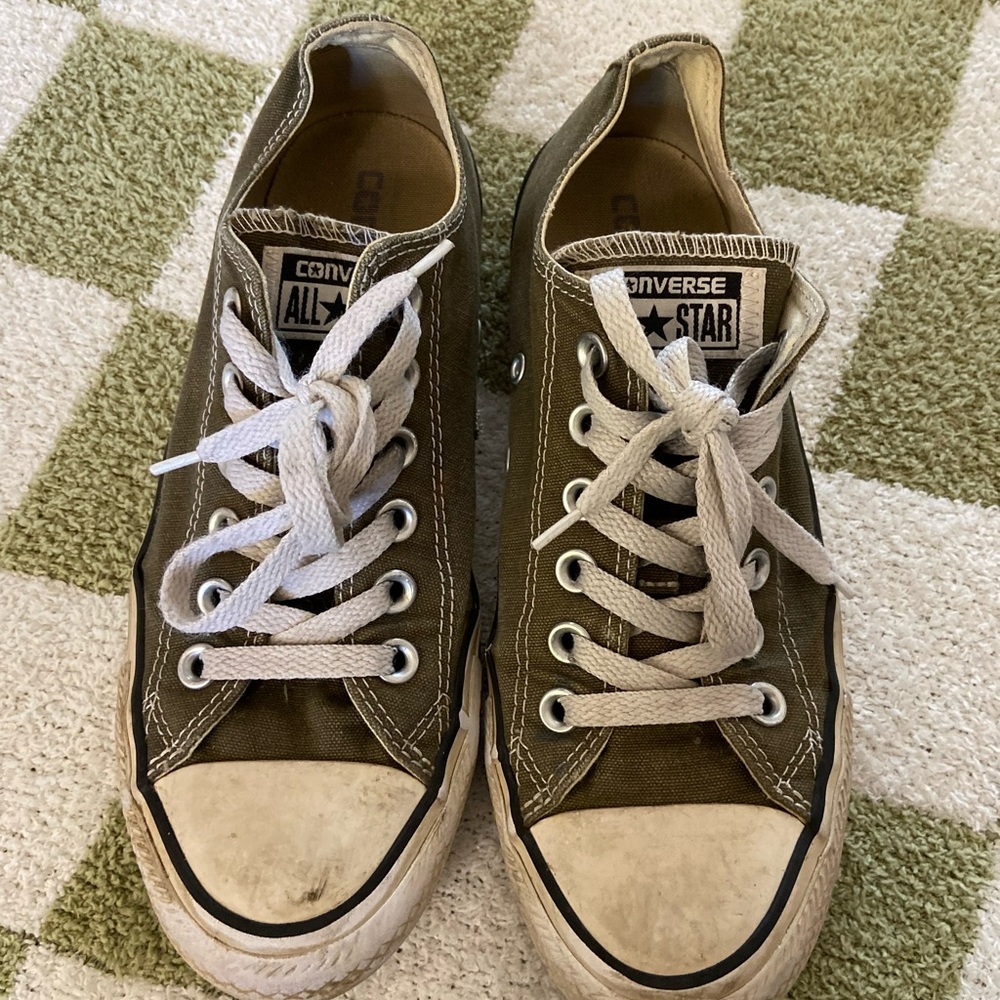 Converse Khaki High-Top Sneakers